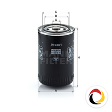 Load image into Gallery viewer, MANN-Filter Oil Filter W 940/1